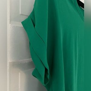 Kelly Green Sheer Dressy Top